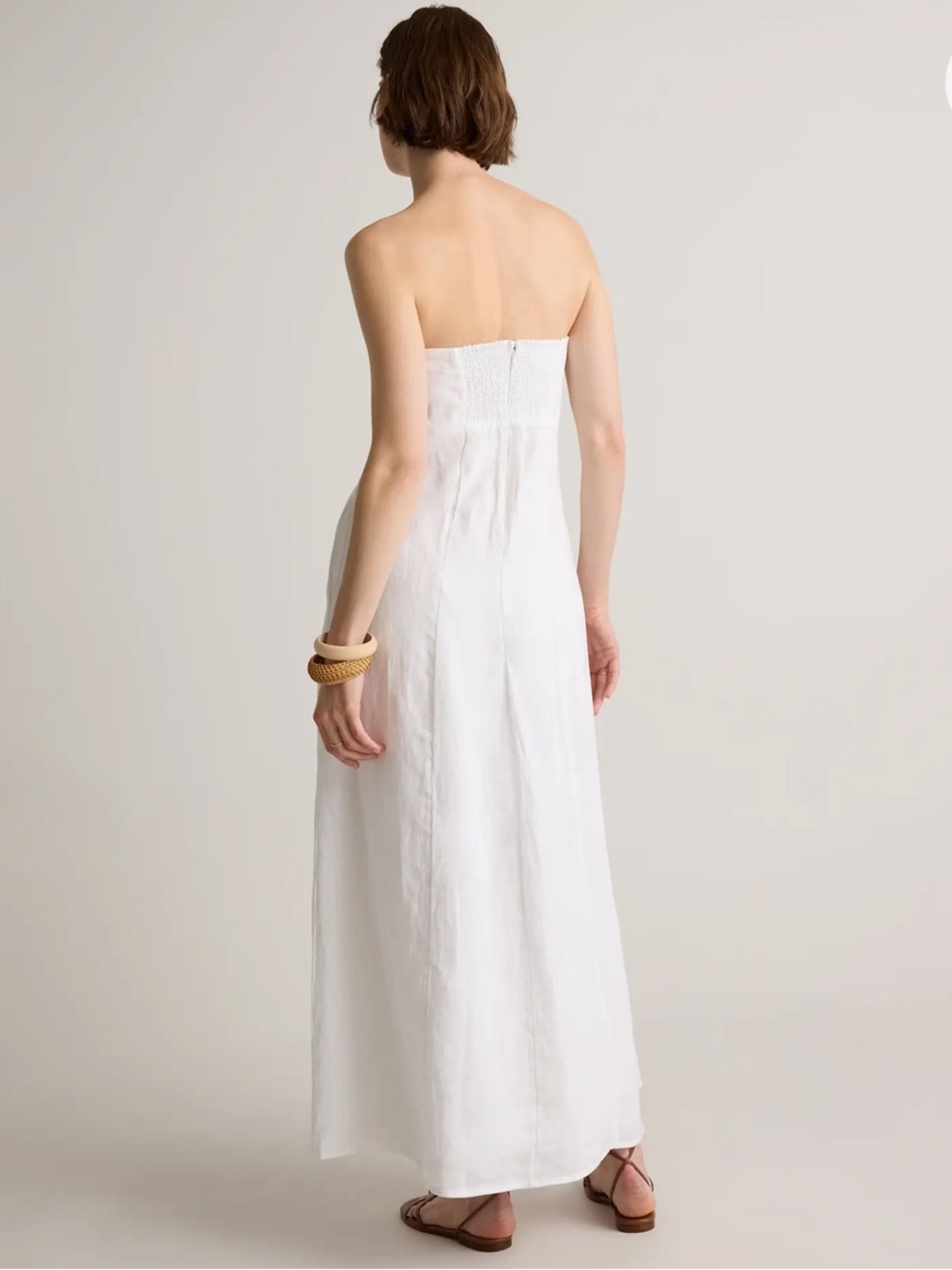 Quince 100% European Linen Strapless Maxi Dress - Picture 4 of 13
